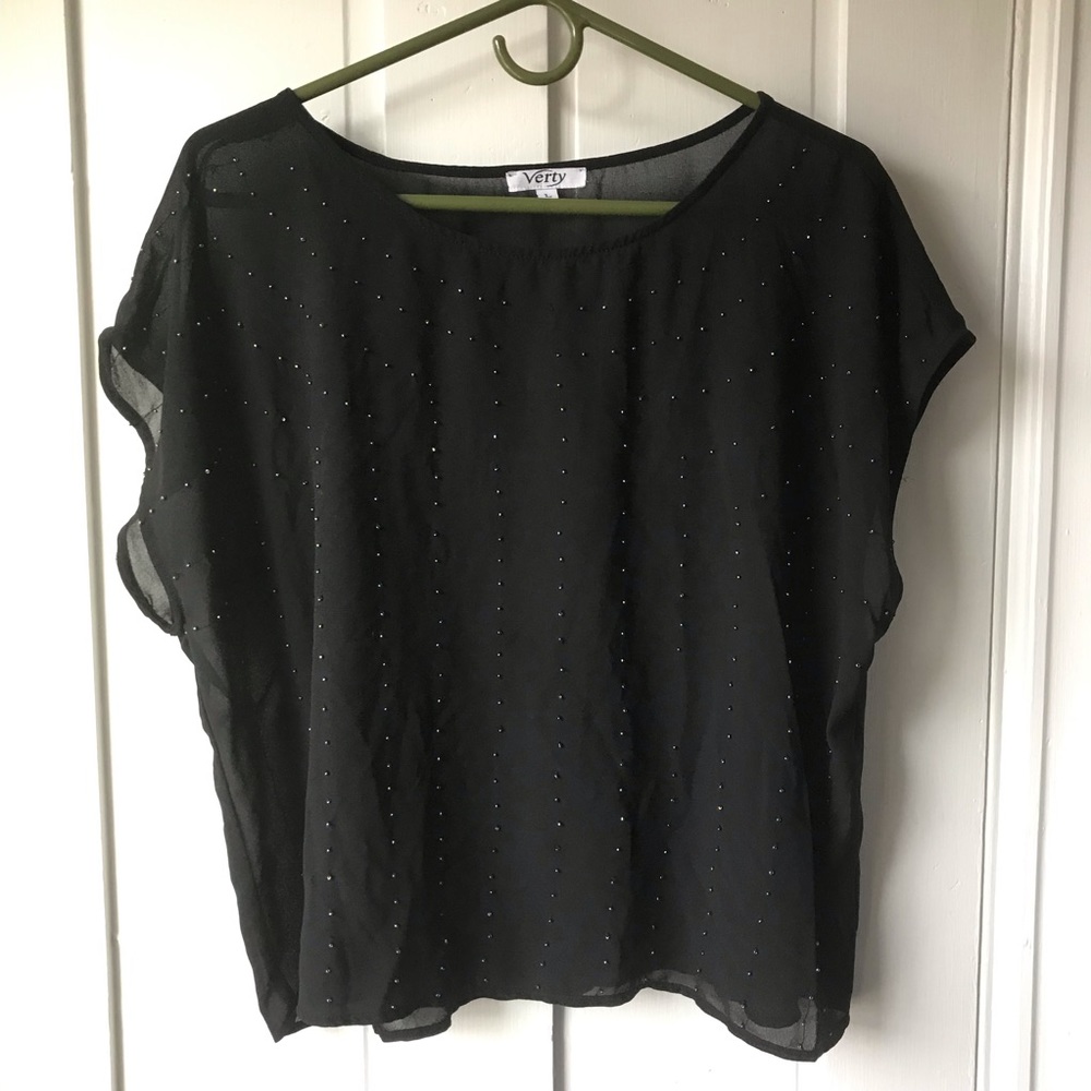 Vintage Verty Beaded Blouse